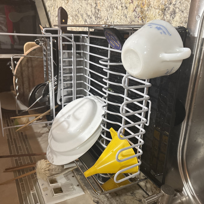 Sabatier Expandable Stainless Steel Dish Rack with Rust-Resistant